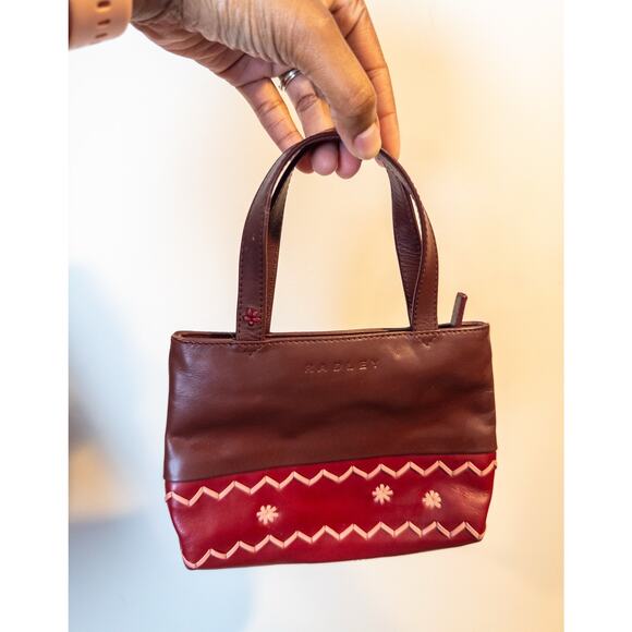 Radley London Floral Whip Stitched Mini Bag - Picture 3 of 9